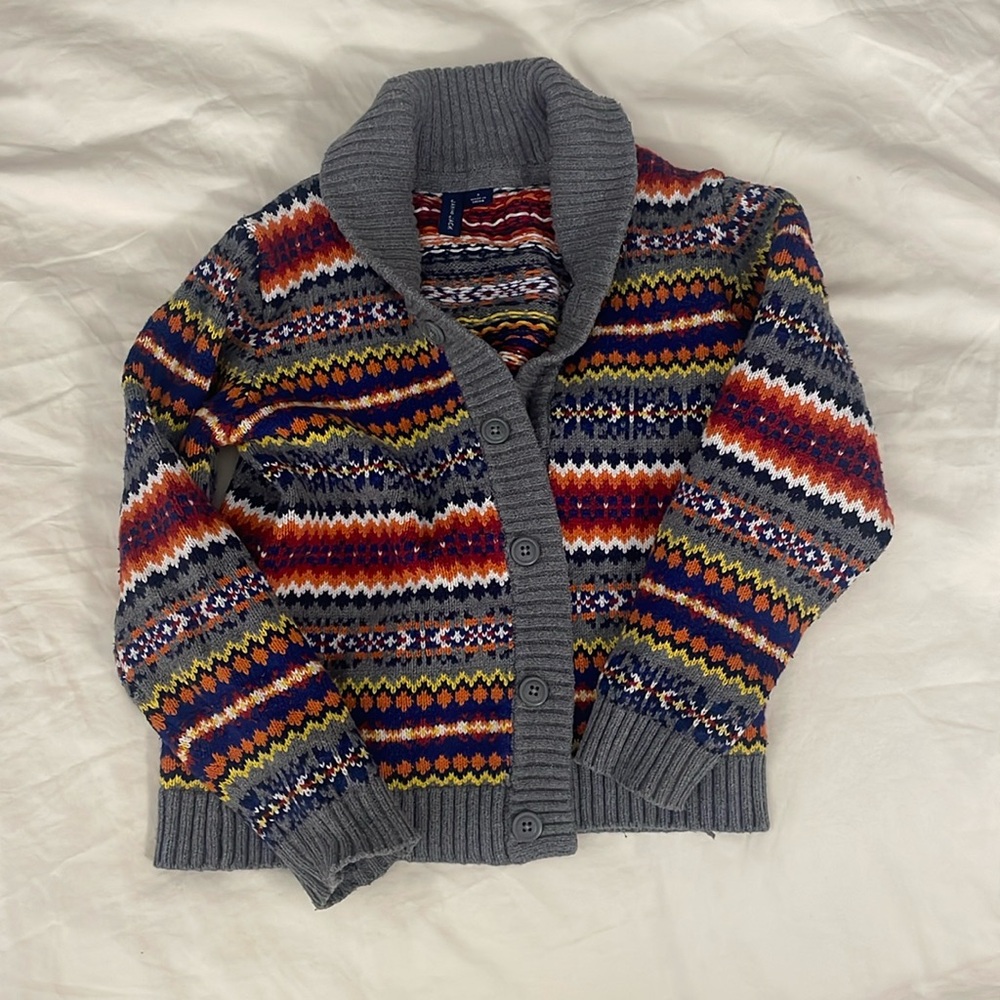 Janie and Jack Multicolor Cardigan Size 5